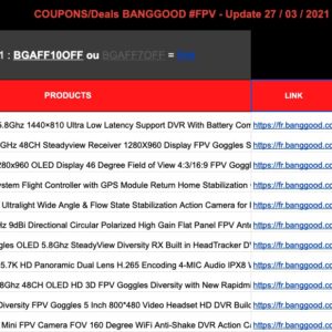 Coupons Banggood