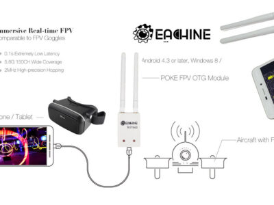 FPV OTG Rx Vidéo USB Android Drone Racing