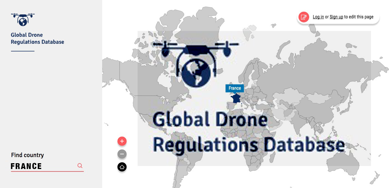 Les drones et la règlementations dans le monde -france