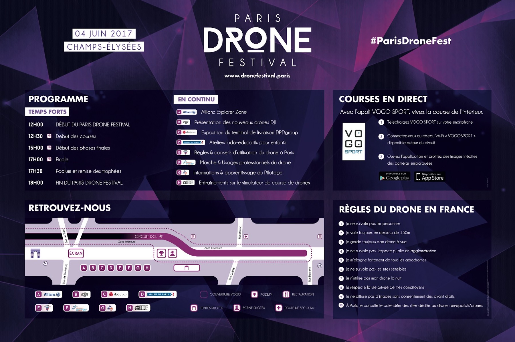 le programme Paris Drone Festival 2017