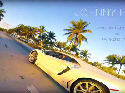 Lamborghini Aventador vs FPV racing drone