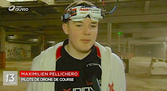 Reportage Drone sur rtbf Nivelles drones de vitesse
