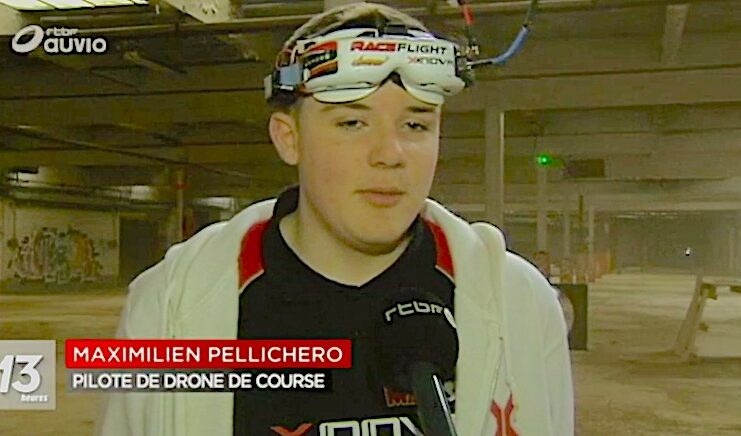 Reportage Drone sur rtbf Nivelles drones de vitesse