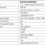 RunCam-Swift Mini-technique