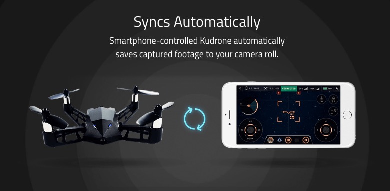 kudrone drone 4K selfie