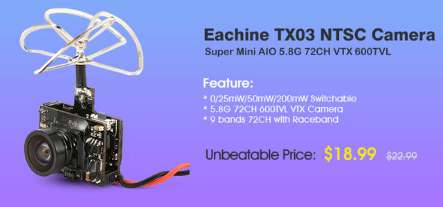 pro Eachine TX03 FPV Camera