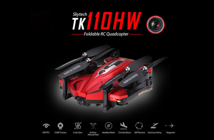Skytech TK110HW drone repliable FPV repliable pour le voyage