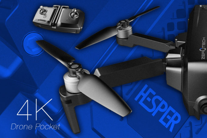 Pocket Drone : Zerotech Hesper 4K repliable.