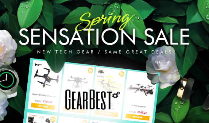 Gearbest drone promotion spring sensation