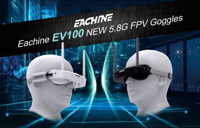 Eachine EV100 5.8G 72CH FPV Goggles