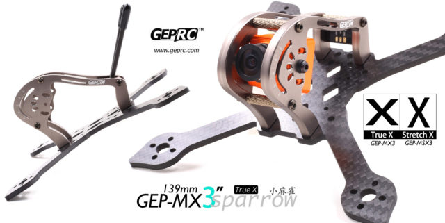 GEPRC Sparrow GEP-MX3 GEP-MSX3 139mm 145mm Carbon Fiber 3mm Arm FPV Racing Frame