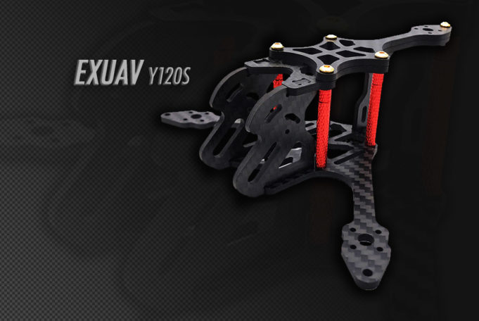 Frame drone tricopter Carbon EXUAV Y120S