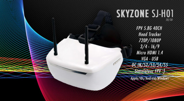 Skyzone SJ-H01 Lunettes FPV 3D