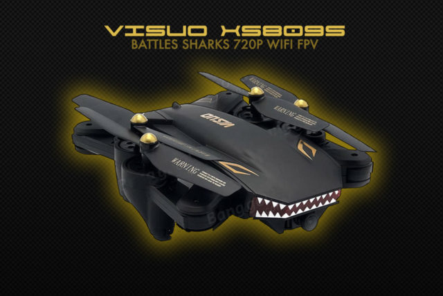 VISUO XS809S VISUO xs809s battles requins 720p wifi fpv