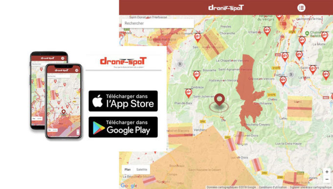 Application mobile DRONE-SPOT.tech Android iOs