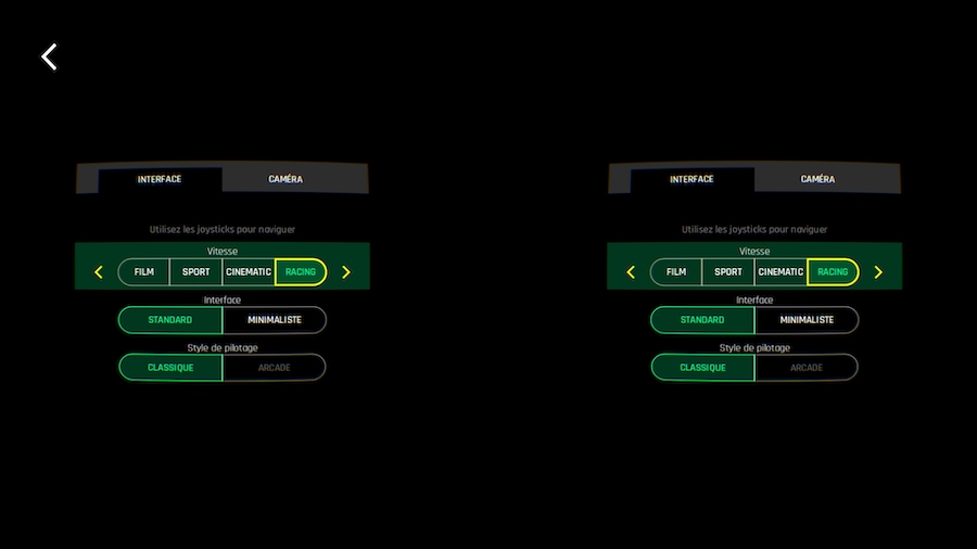 Parametre Freeflight 6.6.6 FPV Anafi Parrot