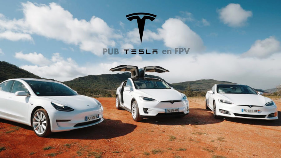 Publicité TESLA en FPV