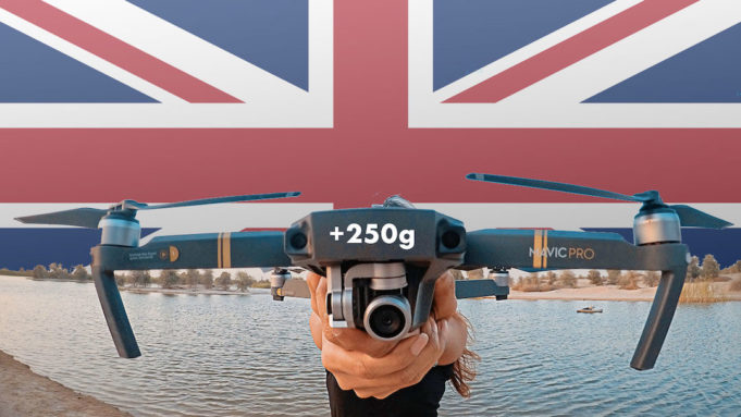 Réglementation au Royaume-Uni pour les drones de plus de 250g