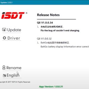 ISDT Q8 Smart Charger Firmware Update