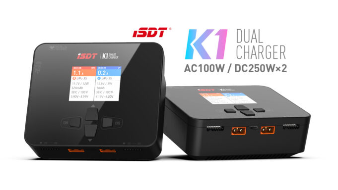 K1 Dual Charger 100w : DC 250w X2