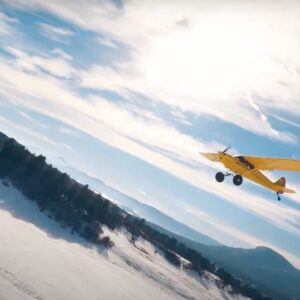 Vol FPV autour d’un avion Carbon Cub