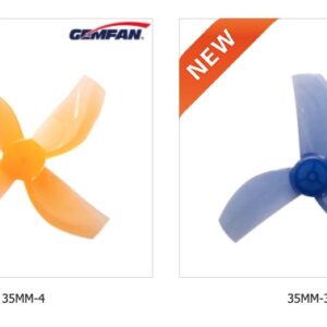 news Gemfan Tiny Whoop 35MM 4 et 3 helices