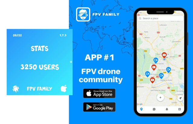 FPV Familly l'application Android et iOS de rencontre pour les pilotes de drones FPV.