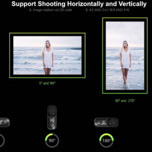 RunCam Thumb Pro 8 vertical horizontal