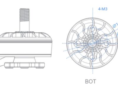 FPV Motor SZ2306 taille