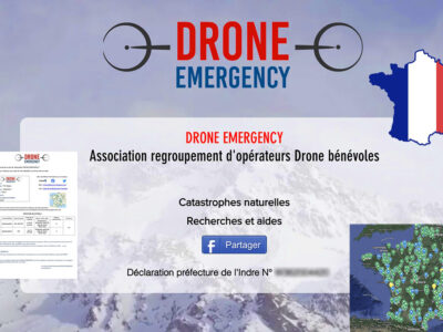 Drone Emergency Assos bénévole pour des missions de recherche et de sauvetage