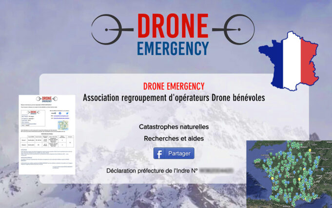 Drone Emergency Assos bénévole pour des missions de recherche et de sauvetage