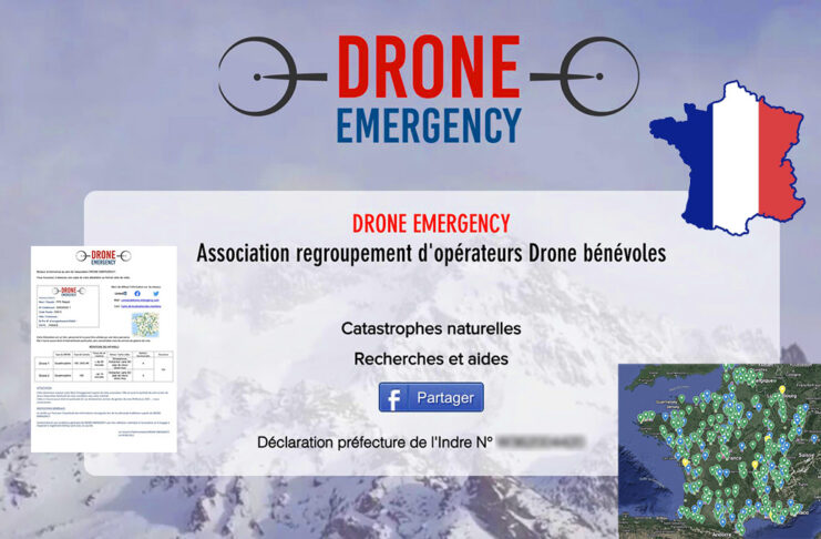 Drone Emergency Assos bénévole pour des missions de recherche et de sauvetage