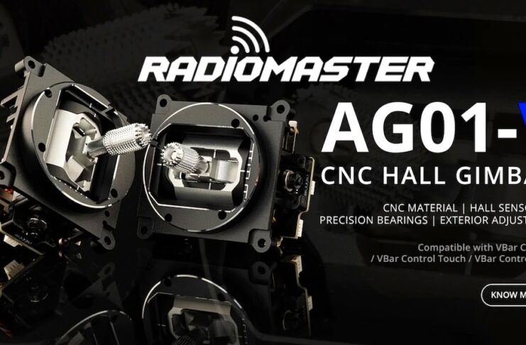 Radiomasterrc - AG01-V CNC Metal Gimbal Set Controller FPV
