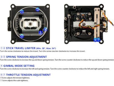 AG01-V CNC Metal Gimbal Set interior
