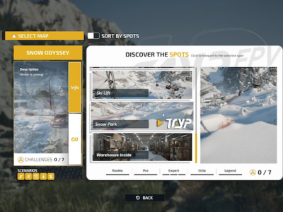 Tryp FPV Update seclect maps