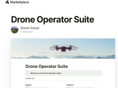 Drone Template Notion