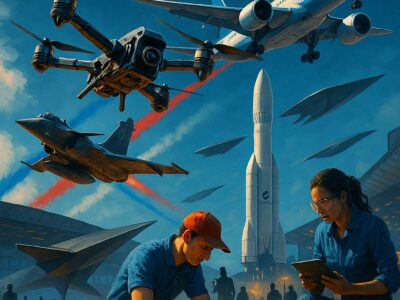 Paris Air Show 2025 Affiche artistique Verticale