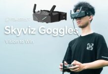 Les lunettes iFlight Skyviz sont les premières lunettes analogiques FPV de style méca iFlight Skyviz Goggles FPV